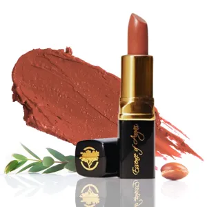 𝗘𝘀𝘀𝗲𝗻𝗰𝗲 𝗼𝗳 𝗔𝗿𝗴𝗮𝗻 Deep Moisturizing, Long Lasting Lipstick & Hydrating Lip Care in One with 100% Pure Organic Argan Oil, Shea Butter, Jojoba Oil & Aloe Vera - Teaberry
