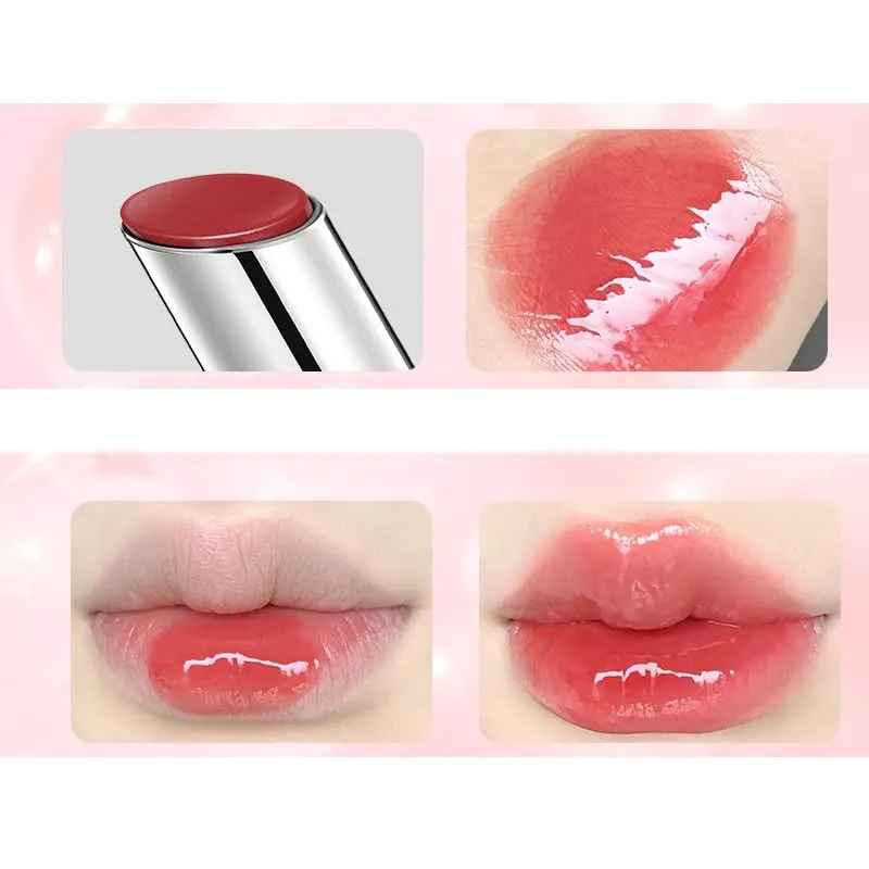 1 PC Sugar Glossy Liptick Solid Lip Gloss Jelly Lipstick, Mirror Effect Jelly Lipstick, Light Weight Velvet Jelly Lipstick (S07 Limited, 3.2g)