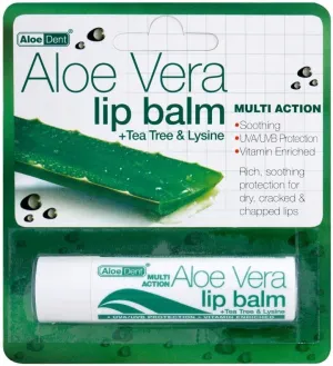 (10 Pack) - Aloe Dent - Aloe Vera Lip Balm | 4g | 10 Pack Bundle