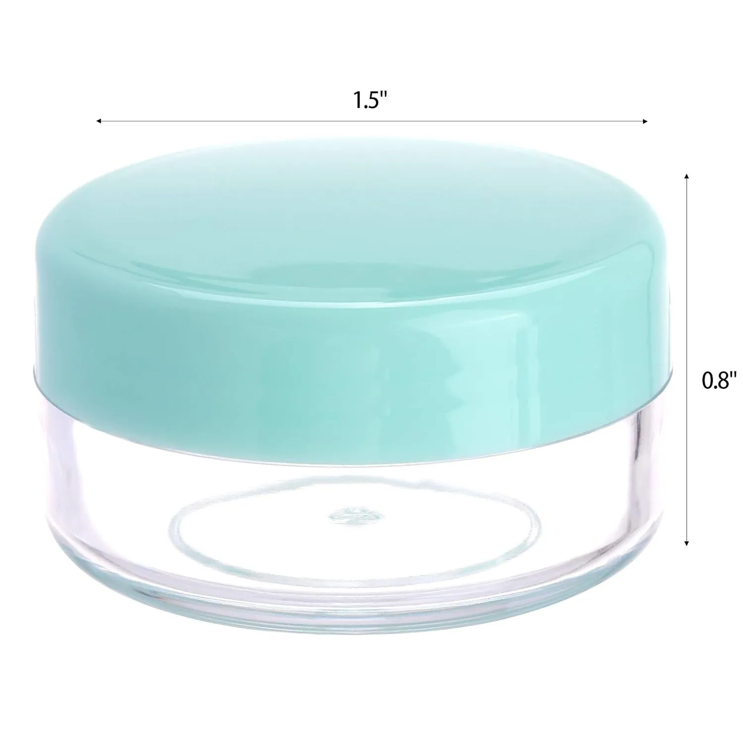 100 Count 10g Small Sample Containers with Lids and 10 Pcs Mask Spatula, Refillable Cosmetic Jars Plastic Makeup Containers Lip Scrub Containers for Beauty Products - Green