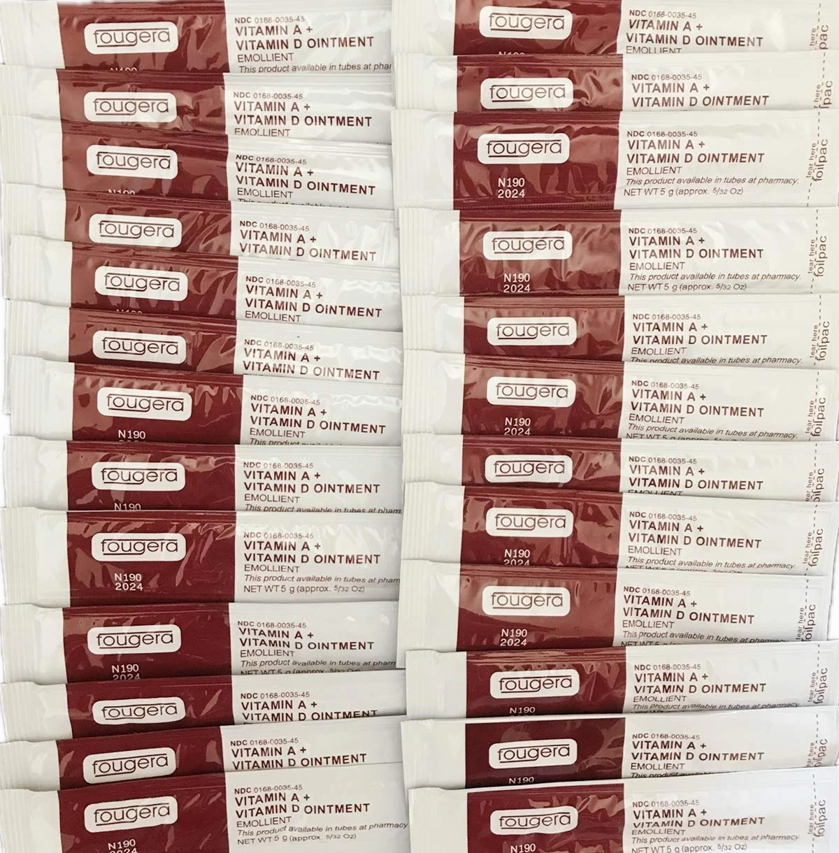 100PCS VITAMIN A&D Tattoo Ointment, Scar Repair Gel, Anti-Inflammatory Anti-Scar Promote Skin Healing, for Microblading/Permanent Eyebrow Lip and Makeup aftercare, Beauty Skin Care; TOOL-WSHL