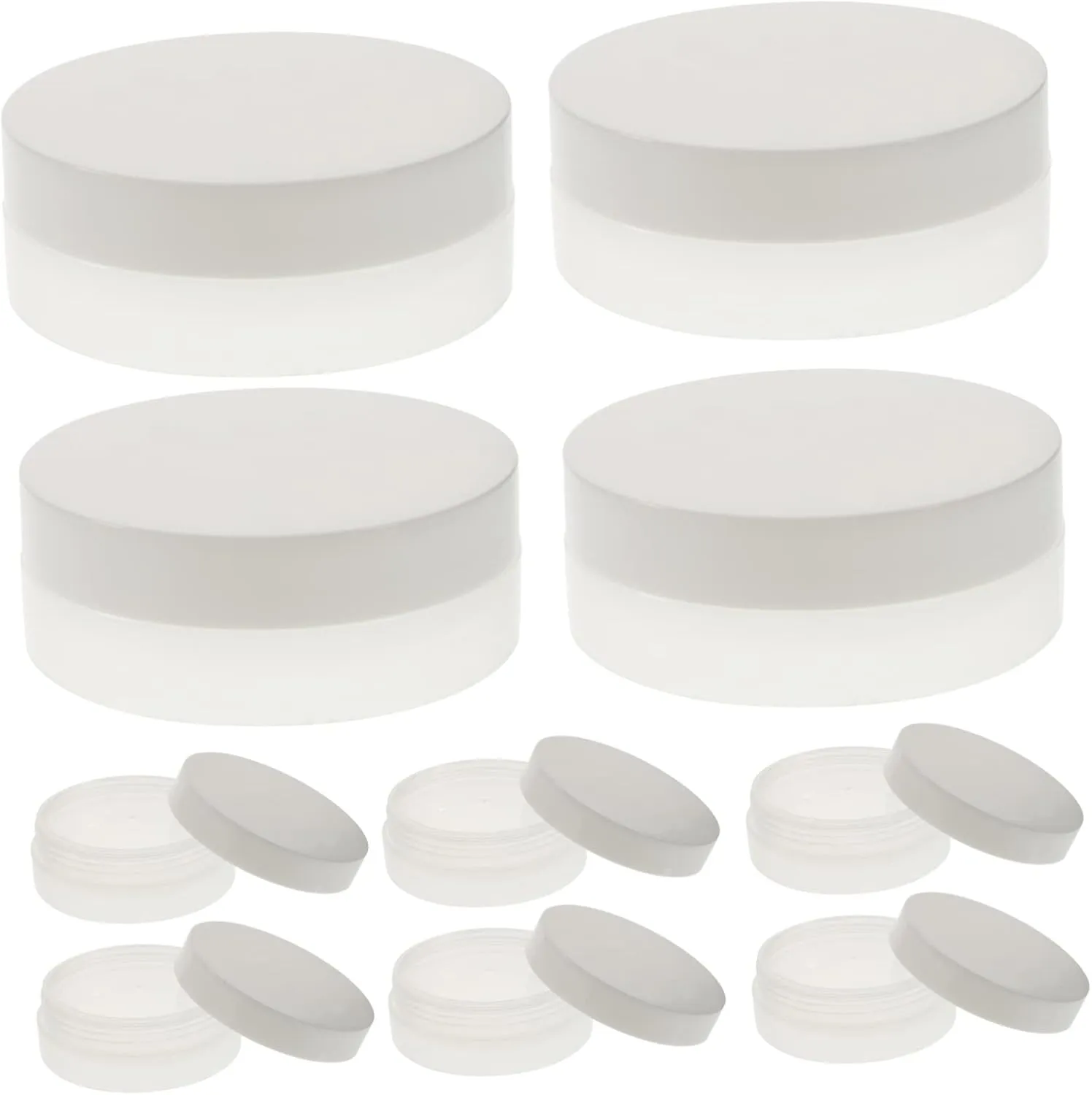 10Pcs Travel Jars for Cream Cosmetic Containers with Lids Leak Lotion Scrub Storage for Handbags and Luggage Lightweight and Portable