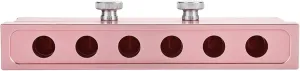 12.1 DIY Lipstick Mold Aluminum Alloy Rose Gold Dual Uses Lip Balm Maker Tool (6 Hole)