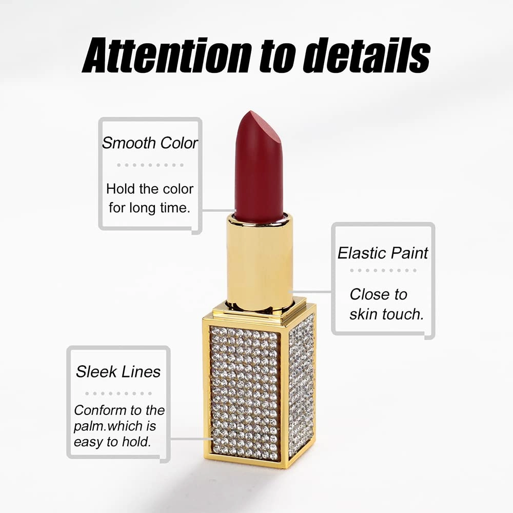 14 Colos Matte Waterproof LipStick Long Lasting Lip Makeup No Fade Pigmented Lip Stick Cosmeitc for Girls and Women Christmas Valentine's Day Gift (05#)