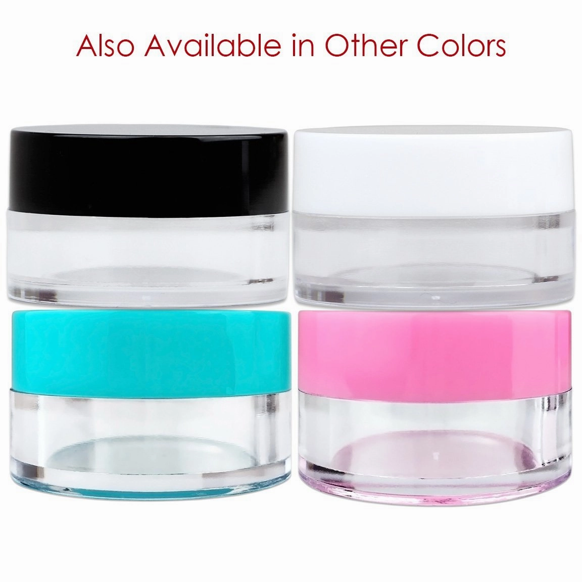 150 Jars - Beauticom High-Graded 5 Grams/5 mL BPA Free Thick Clear Acrylic 100% NO LEAK Plastic Jars empty Container Teal Lid for Cosmetic, Lip Balm, Beads, Creams, Lotion, Liquids, Sample, Travel