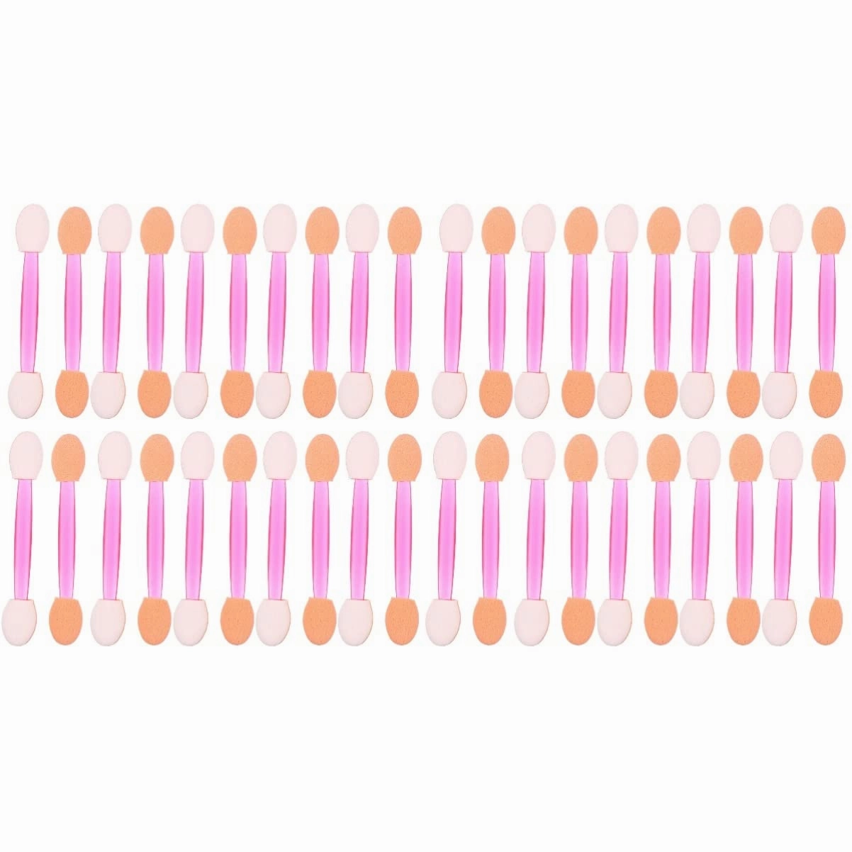 160pcs Disposable Dual Eyeshadow Applicators Skin-friendly Sponge Makeup Brushes for Precision Blending for Makeup Artists Beauty Shops and Personal Use