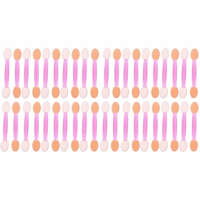 160pcs Disposable Dual Eyeshadow Applicators Skin-friendly Sponge Makeup Brushes for Precision Blending for Makeup Artists Beauty Shops and Personal Use