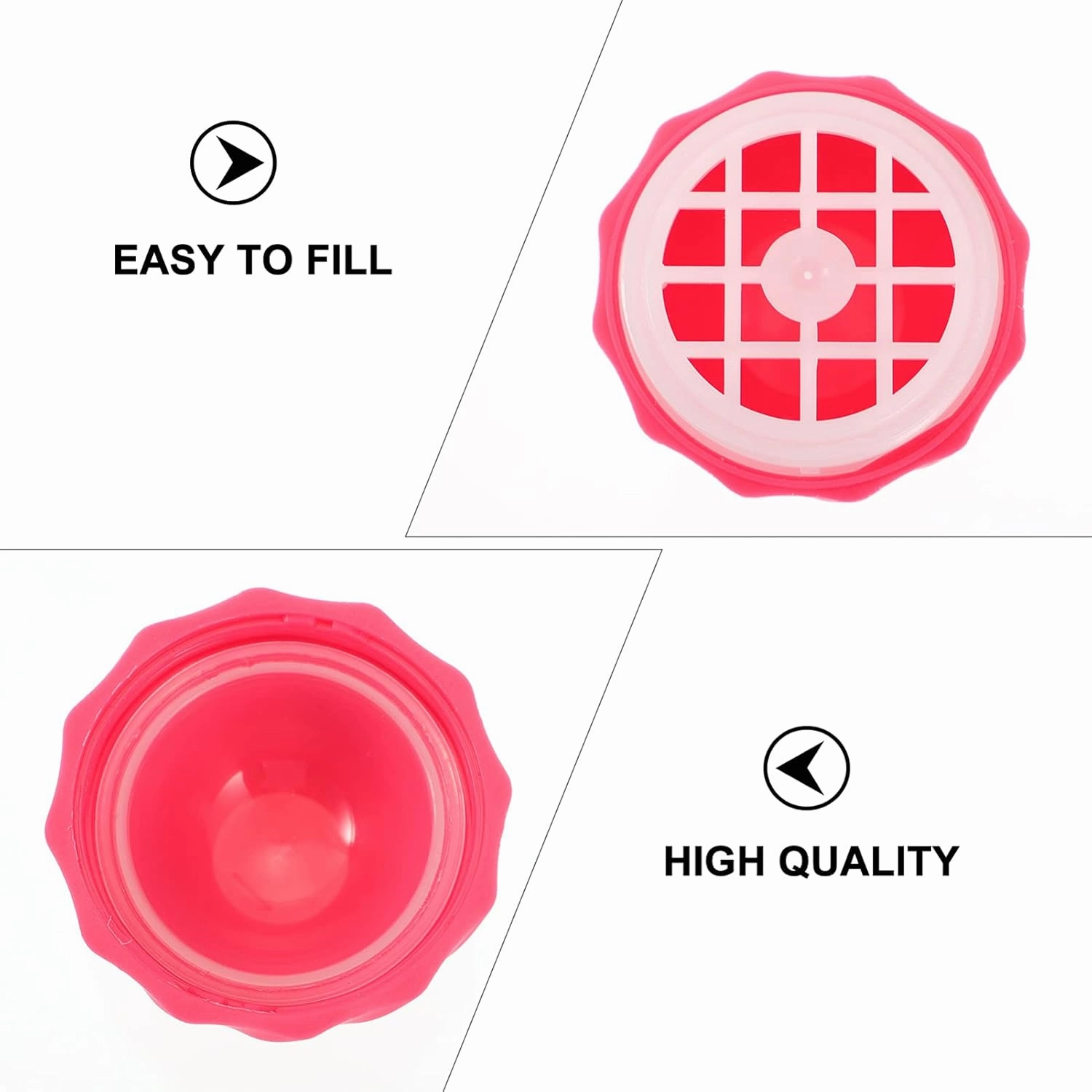 20 pcs Gloss Rosy for Lid Tubes Storage Charging Holders Cap Cream Lipstick Dispenser Lipgloss Ball Refillable Empty Cosmetic Screw Sphere Travel Balm Containers