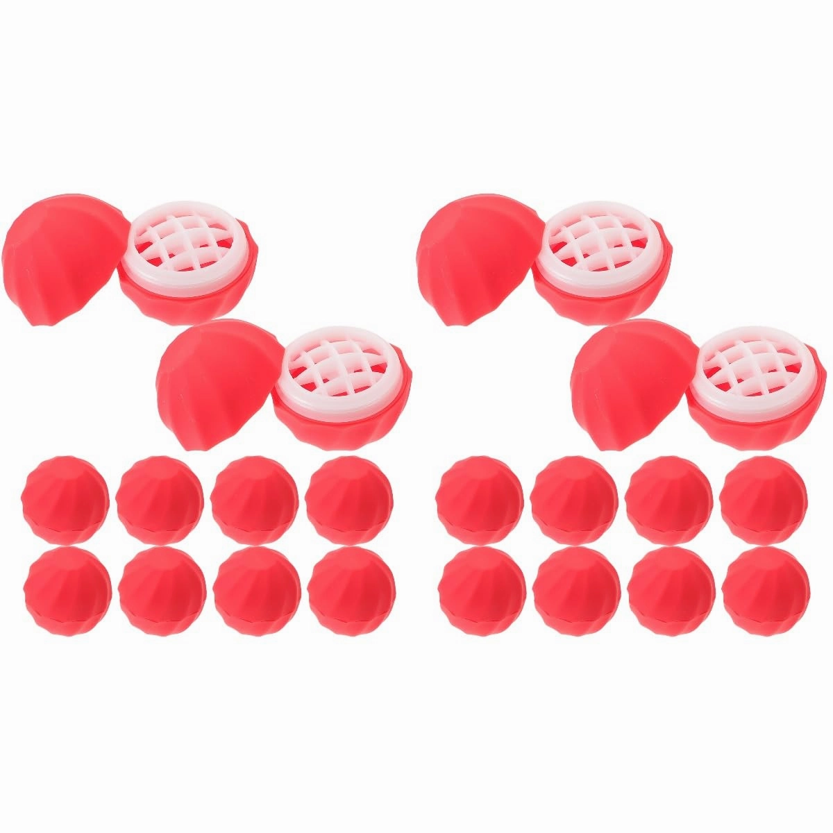 20 pcs Gloss Rosy for Lid Tubes Storage Charging Holders Cap Cream Lipstick Dispenser Lipgloss Ball Refillable Empty Cosmetic Screw Sphere Travel Balm Containers