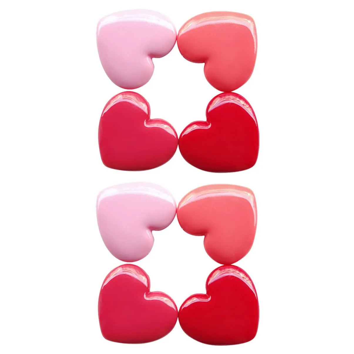 24pcs for Lids Blush Blusher Plastic Face Case Makeup Jars Shaped Shape Lipstick Empty with Eye Mini Cosmetic Balm Lotion Eyeshadow Cream Container Diy Heart Containers