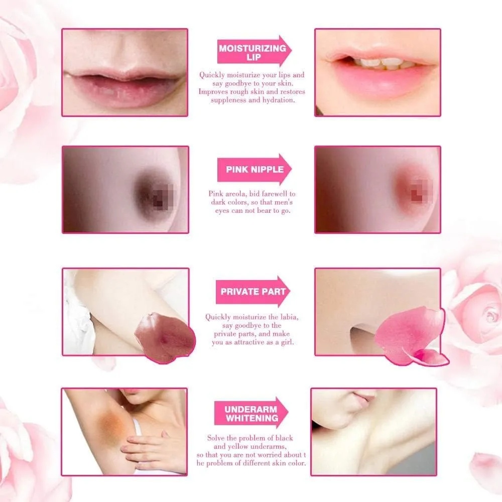 2PCS Pink Lips & Nipple Cream, Skin Face Body Cream Pink Lips Armpit Private Part Gel Intimate Cream 30ml, Pink Privates Intimate Area Cream, Pink Body Creams