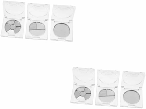 2sets DIY Makeup Container Transparent Eyeshadow Powder Boxes Compact Storage for Blush Highlighter and Pressed Powders for Travel and Makeup Organization 14pcs*2