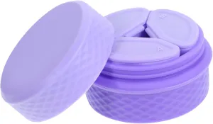 3 Compartment Travel Silicone Makeup Containers Set Leakproof Cream Storage for Face Eye Care Products Portable Toiletry Jars Reusable and Spiral Mouth Design