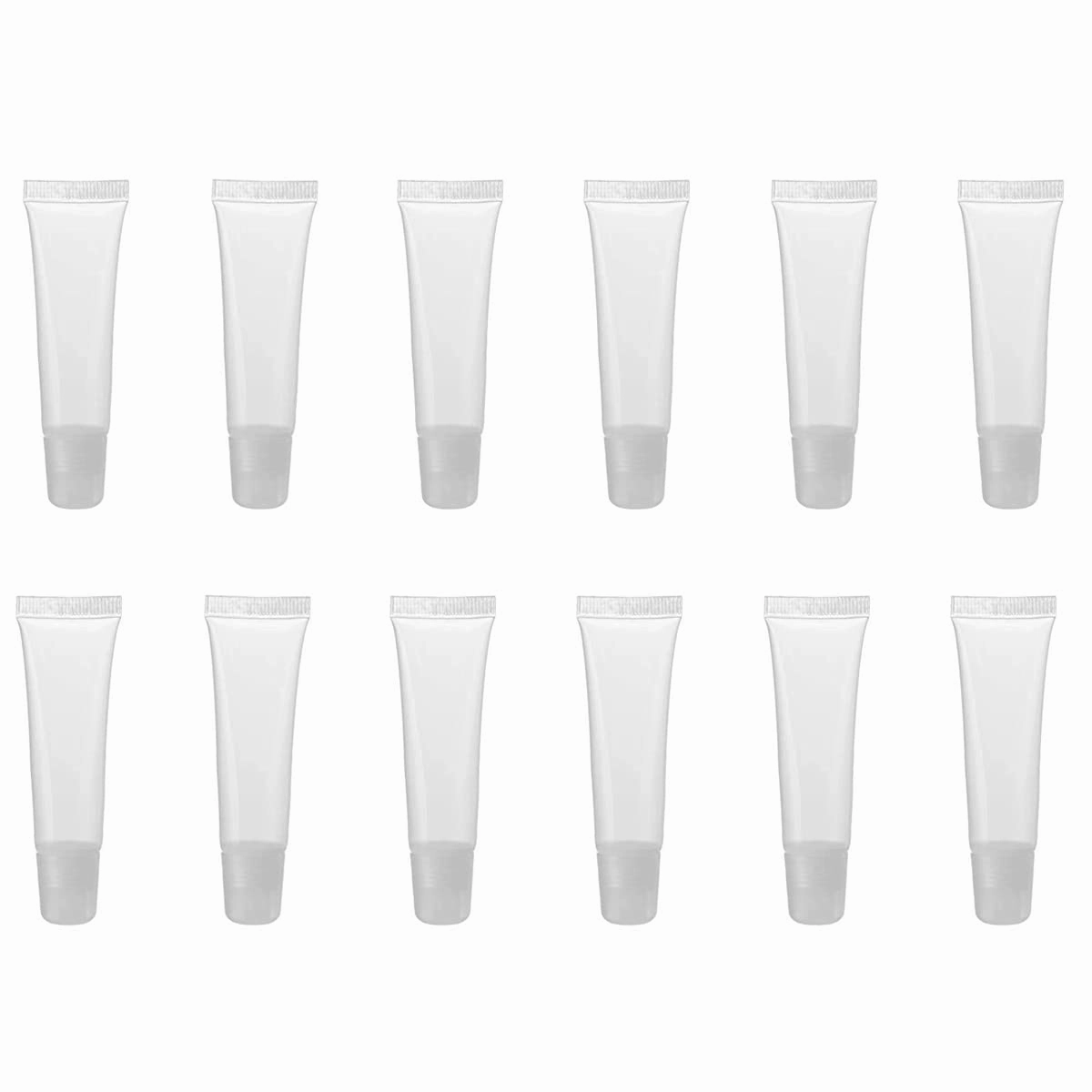 50PCS 8ml Empty Tubes Lip Gloss Balm Clear Cosmetic Mini Containers