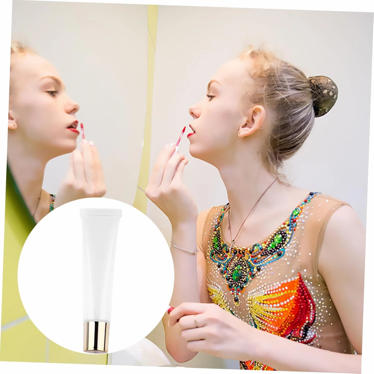 50pcs Lip Gloss Lip Glaze Tube Clear Lip Balm Containers containers Empty lip balm tube empty lip gloss tubes clear lip gloss tube lip tubes plate plastic mini