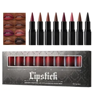 8pcs Lip Liner Set - Gradient Lip Liner | Lipstick Lip Combo Set | High Pigmented Long Lasting Lip Liner Combo | Smudge-Proof Makeup Set | Lips Cosmetics for Women