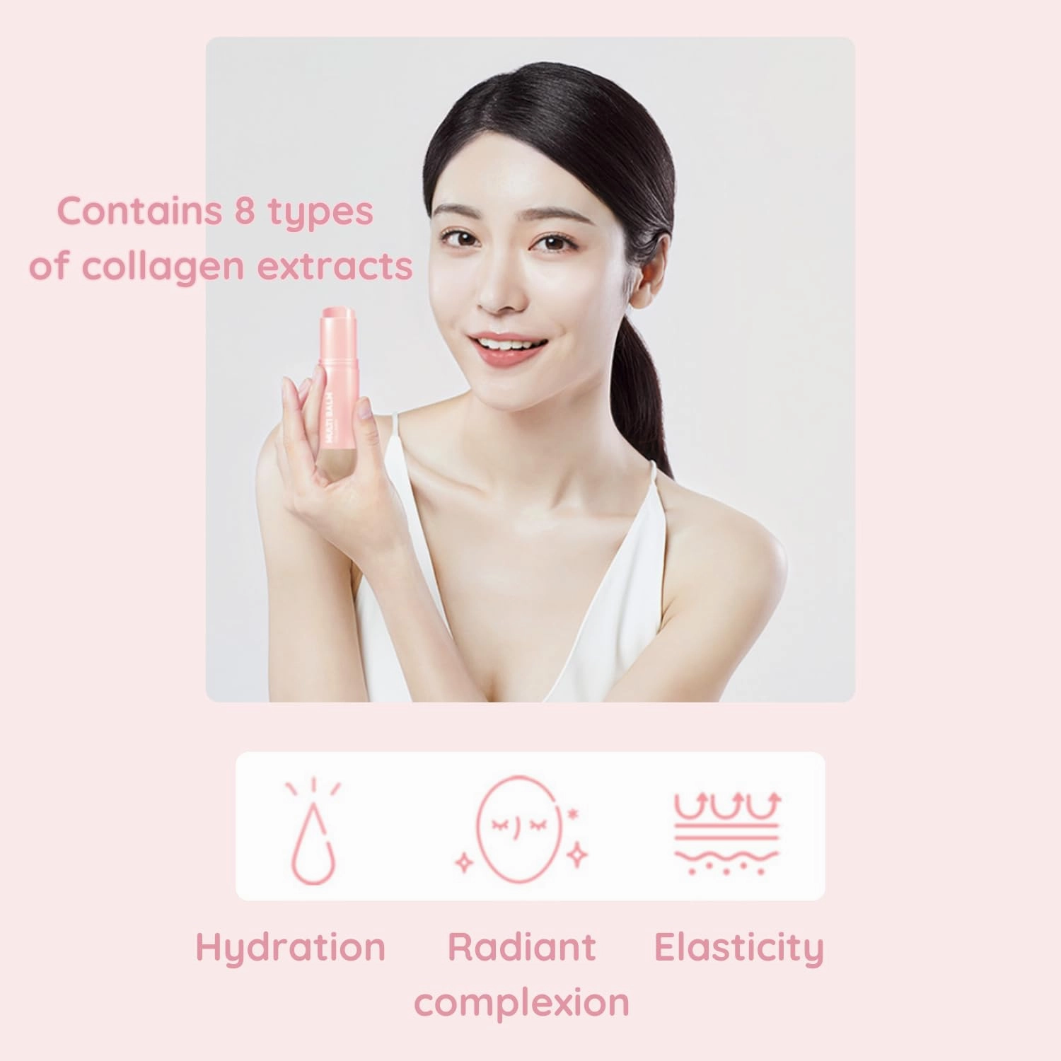 【LAB factory】 Multi Balm(Collagen) Facial Moisturizer Stick | All-in-One Hydrating Balm, Eye Cream, Neck Cream (2ea)