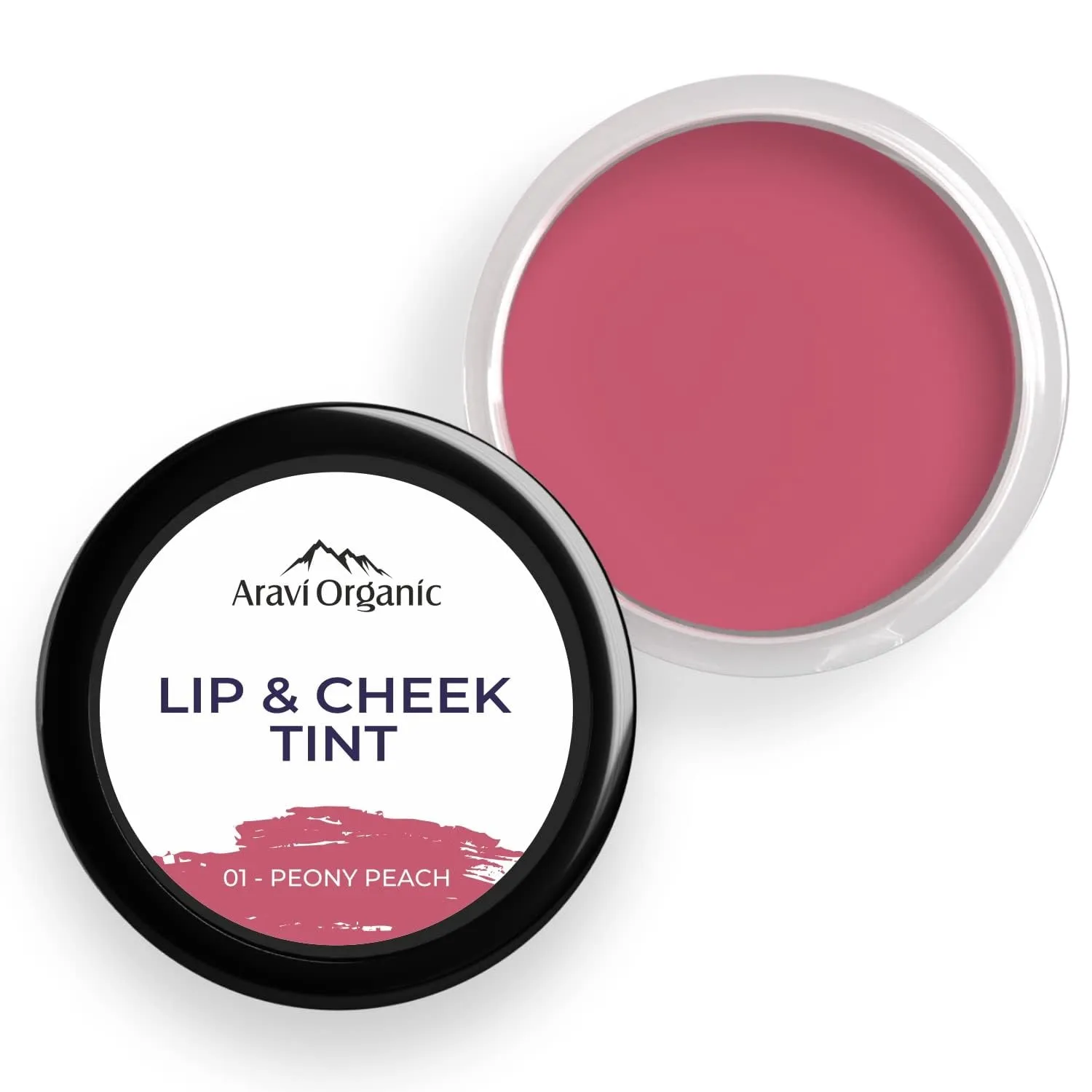 Aaravi Organic Lip and Cheek Tint - With Goodness of Vitamin E & Candelila Wax - Nourishes & Hydrates Dry Chapped Lips, Blush & Eyeshadow Fo All Skin Types - 8 gm