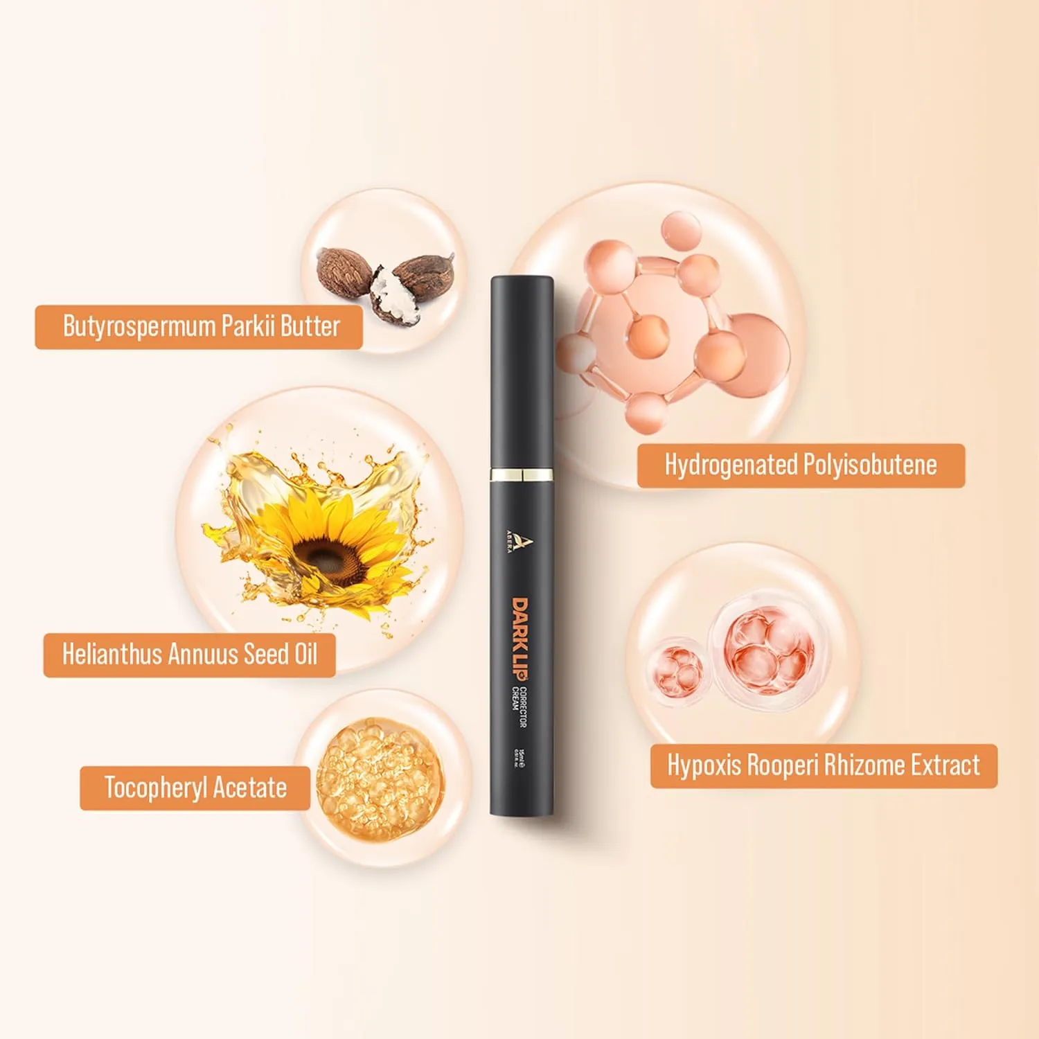 ABERA Dark Lips Corrector Cream, Lip Balm For Lightening & Brightening Dark Lips For Men & Women, Moisturizing Lip Plumper with Shea Butter, Lip Scrub, Fordyce Spot Remover 0.51 Fl Oz