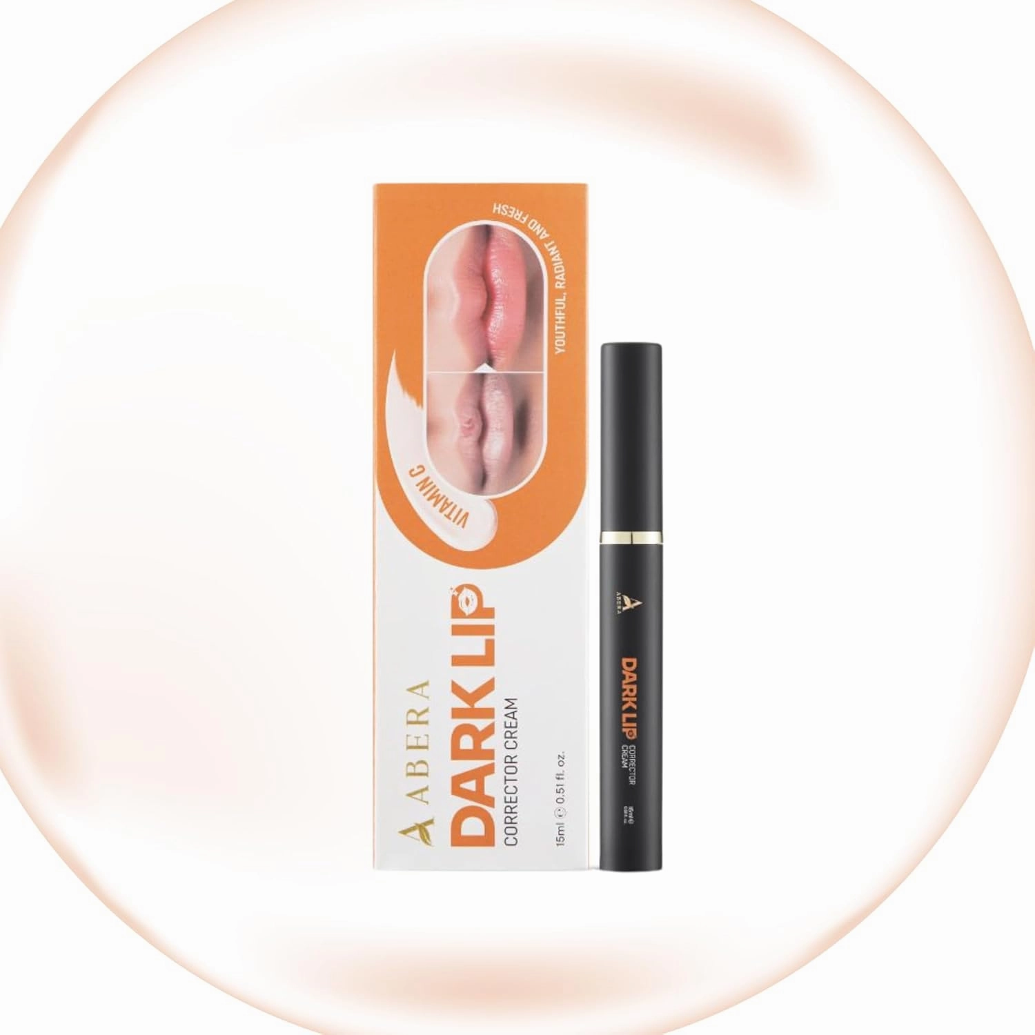 ABERA Dark Lips Corrector Cream, Lip Lightening For Dark Lips For Men & Women, Fordyce Spot Remover, Moisturizing Lip Plumper with Shea Butter, 0.51 Fl Oz