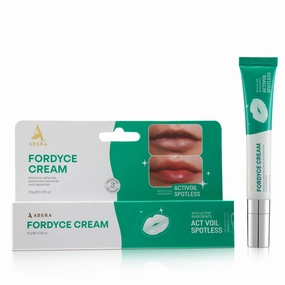Abera Fordyce Cream, Lip Acne Solution, All-Day Moisturizing, Softening Effect, Help Prevent & Improve Dry, Chapped Lips with Activoil Spotless, Great Choice for Dark Lip (0.7 Oz.)