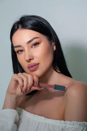 aden - 2 in 1 - Matte Liquid Lipstick & Lip Liner Set - 7ML - Non-Smudge & Quick Drying - Highly Pigmented - Long Duration with Hydration - Made in Italy (30 Truffle)