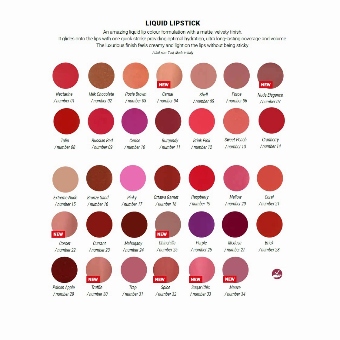 aden - 2 in 1 - Matte Liquid Lipstick & Lip Liner Set - 7ML - Non-Smudge & Quick Drying - Highly Pigmented - Long Duration with Hydration - Made in Italy (04 Carnal)