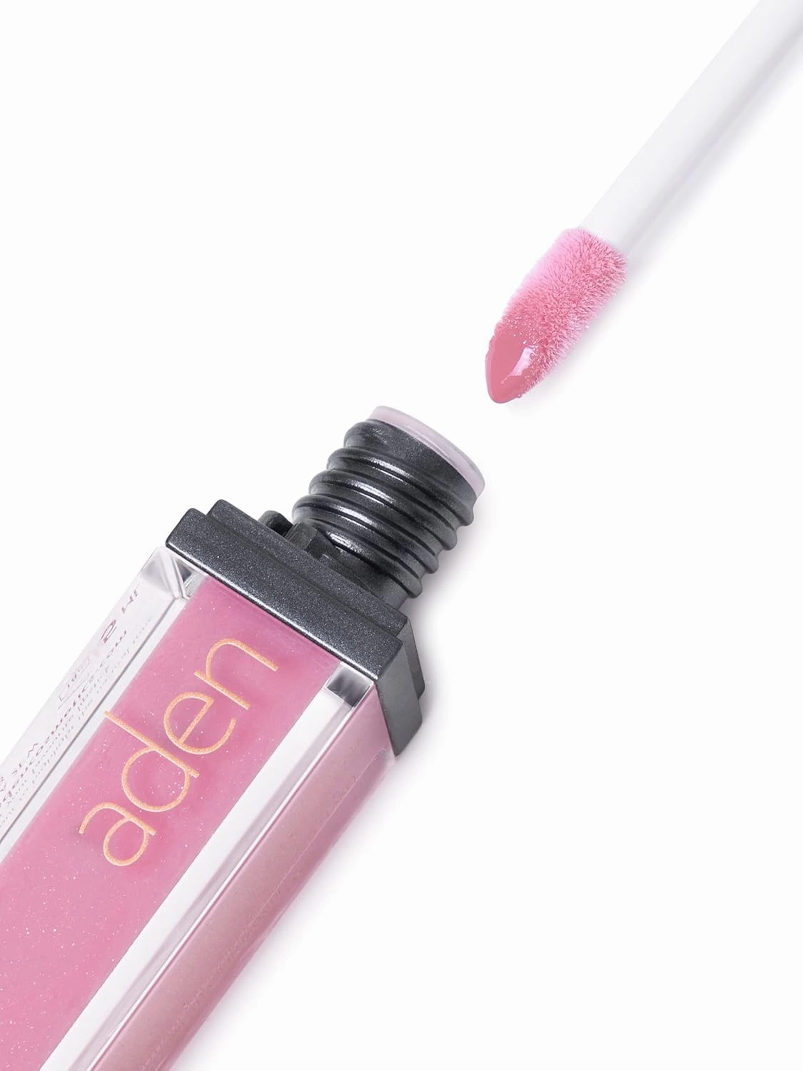 aden Lip Gloss – 5ml – Non Sticky & Hydrating – Plumping, Shining & Vegan – Made in Italy (01 Pale Pink)