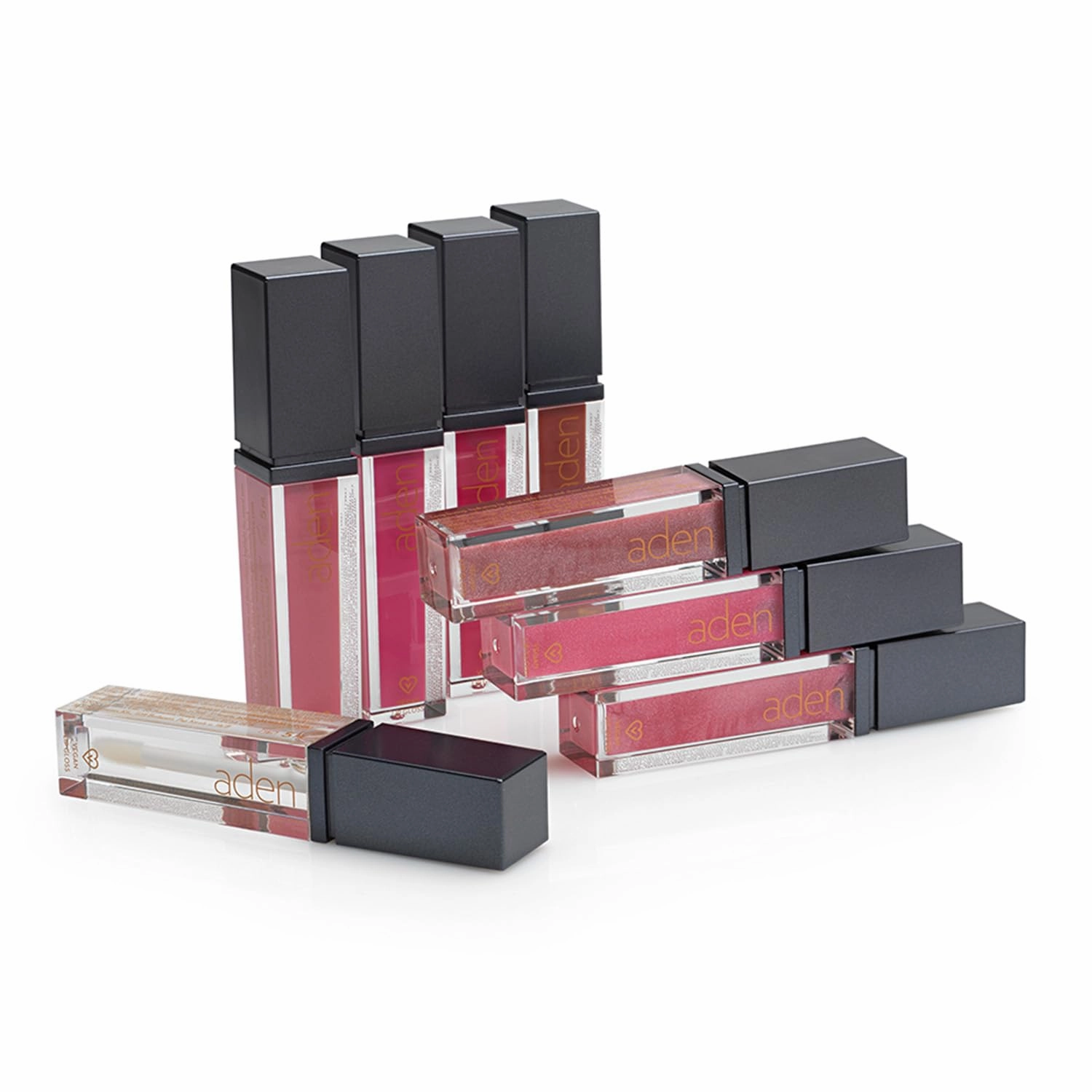 aden Lip Gloss – 5ml – Non Sticky & Hydrating – Plumping, Shining & Vegan – Made in Italy (03 Angel Pink)