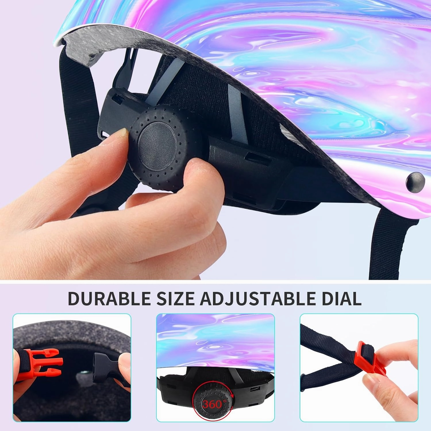 Adjustable Gradient Color Kids/Toddler Bike Helmet for 1-2-3-5-8-14 Years Boys Girls,Skateboard Helmet with Knee and Elbow Pads Wrist Guard Roller Skates,Cycling,Skating Scooter Longboard