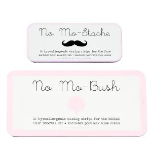 and No Mo-Bush Bikini Bundle - 2 Piece Value Set - As Seen On Shark Tank - Easy To Use Wax Strips for Face, Body Hair Removal and Bikini Area