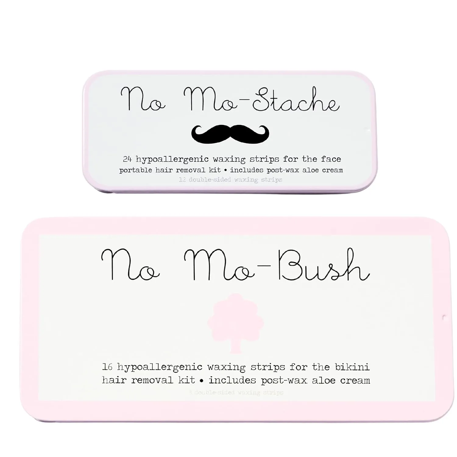 and No Mo-Bush Bikini Bundle - 2 Piece Value Set - As Seen On Shark Tank - Easy To Use Wax Strips for Face, Body Hair Removal and Bikini Area