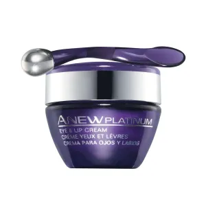 Anew Platinum Eye & Lip Cream with Paxillium Technology, Dual-Tip Applicator, Dermatologist-Tested, Fragrance-Free, Hypoallergenic, Vegan, 0.5 oz