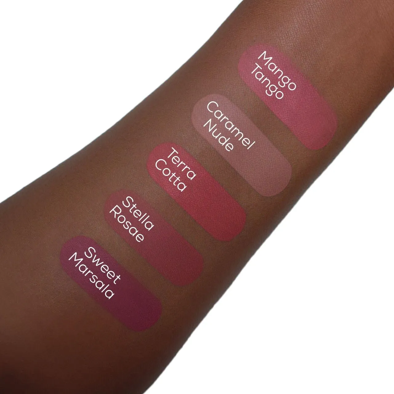 Aromi Rosy Chestnut Matte Liquid Lipstick | Warm, Earthy Rose Lip Color, Vegan, Cruelty-free, Smudge Proof   Long-Lasting Lipstick (Stella Rosae)