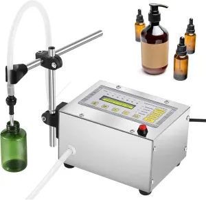 Automatic Bottle Filler Machine, 5-3500ml Liquid Filling Machine for Cosmetics/Shampoo/Lip Gloss/Water, Adjustable Dispenser with Mounting Bracket