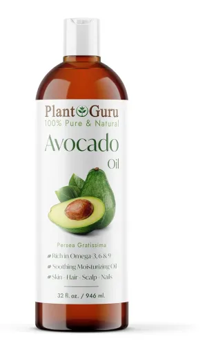 Avocado Oil 32 fl. oz. Cold Pressed 100% Pure Natural Carrier For Skin, Face, and Hair Growth Moisturizer. Perfect For DYI Creams, Lotions, Lip balm and Soap Making.
