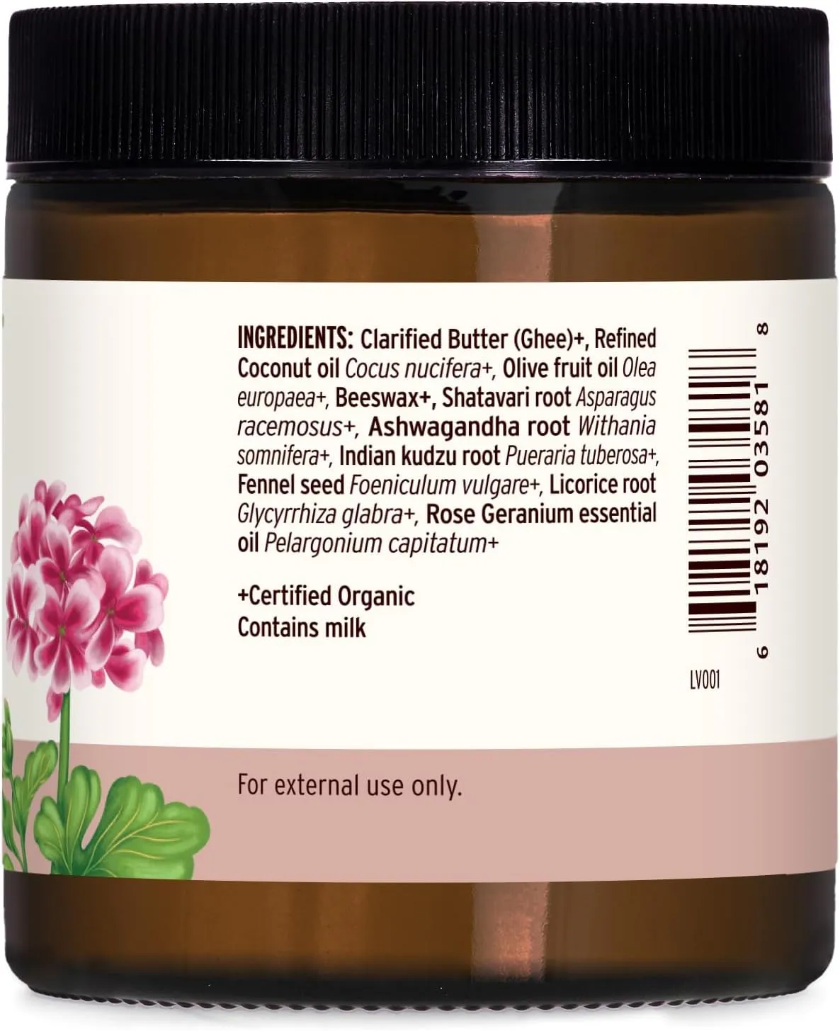 Banyan Botanicals Beauty Balm - USDA Certified Organic, 4 oz - Shatavari & Rose Geranium to Moisturize & Soften Skin