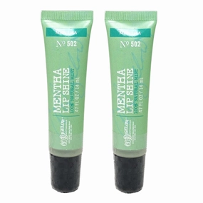 Bath and Body Work Mentha Lip Shine Value Pack - Lot of 2, Full Size, green