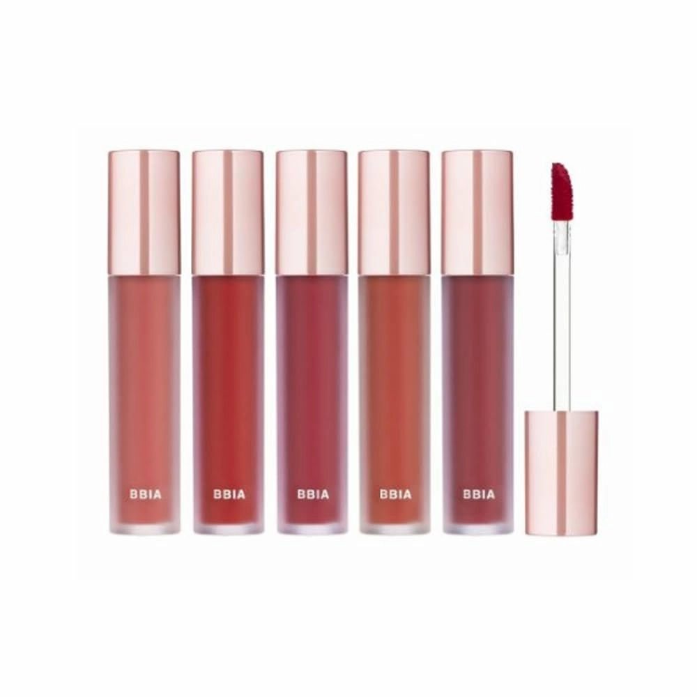 BBIA Last Velvet Tint Extra Series 5P Bundle Set (#V01~V05) – Soft & Creamy Matte Finish Lip Stain, Blur Effect with Velvety Texture, Long-Lasting, High Pigment, Lightweight, Non-Drying, Vegan