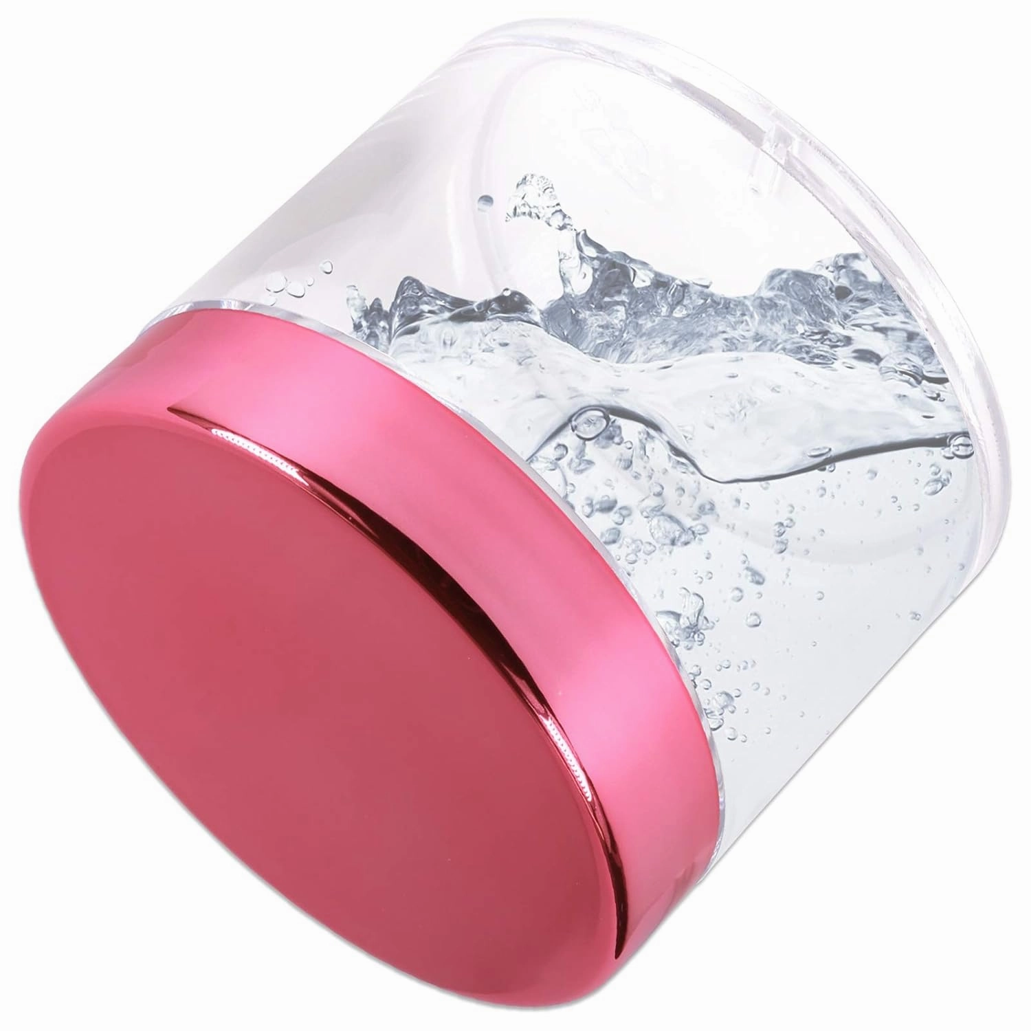 Beauticom 2 oz./ 60 Grams/ 60 ML Thick Wall Round Clear Plastic LEAK-PROOF Jars Container with ROSE GOLD Lids for Cosmetic, Lip Balm, Creams, Lotions, Liquids (384 Jars, Rose Gold)