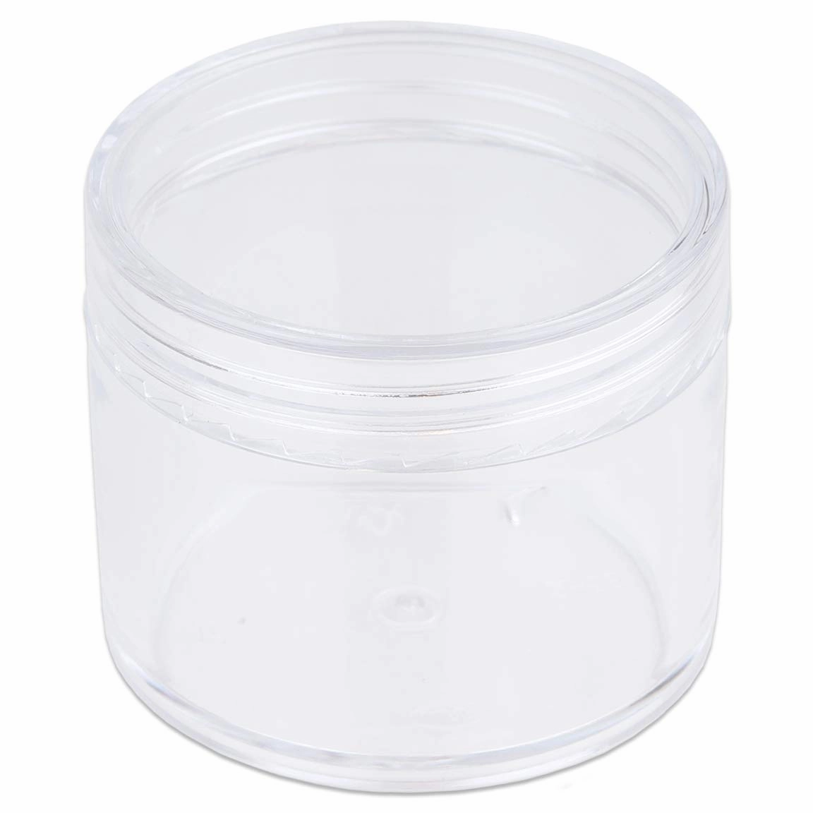 Beauticom 60 Grams/60 ML (2 Oz) Round Clear Leak Proof Plastic Container Jars with Clear Lids for Travel Storage Makeup Cosmetic Lotion Scrubs Creams Oils Salves Ointments (384 Jars)