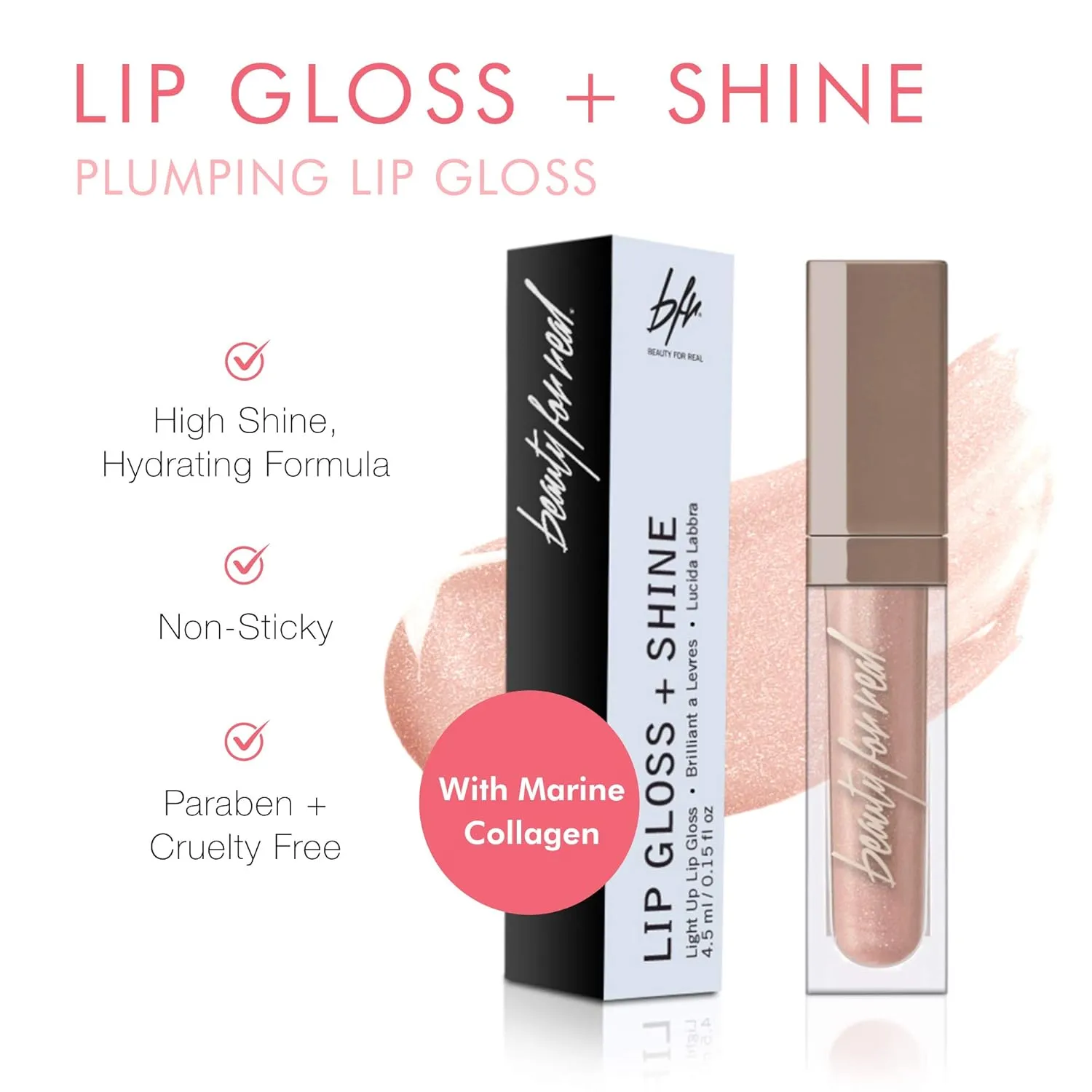 Beauty For Real STARLUST, LIP GLOSS   SHINE 4.5 ML / 0.15 FL OZ
