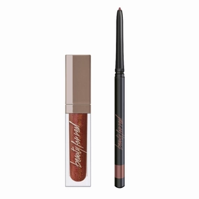 Beauty For Real Lip Kit, Love You So - Gloss   Shine (Rebel Rebel) & D-Fine Lip Pencil (Neutral Deep) - Non-Sticky Plumping & Hydrating Gloss and Complementary, Long-Wear Liner