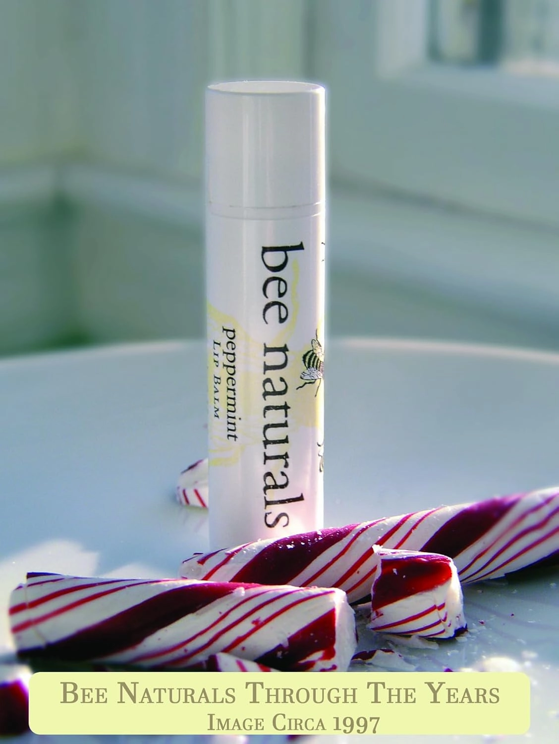 Bee Naturals Peppermint Lip Balm - Beeswax, Cocoa Butter & Vitamin E Moisturizer for Dry, Chapped Lips Soothe, Heal, and Protect