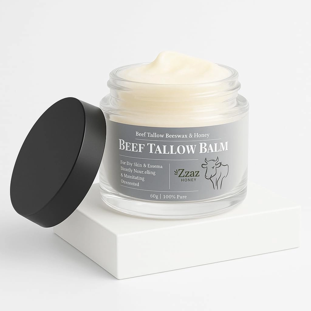 Beef Tallow Balm - 100% Pure Ingredients - Unscented Multipurpose Balm for Skincare - Beef Tallow Moisturizer 4oz/120g