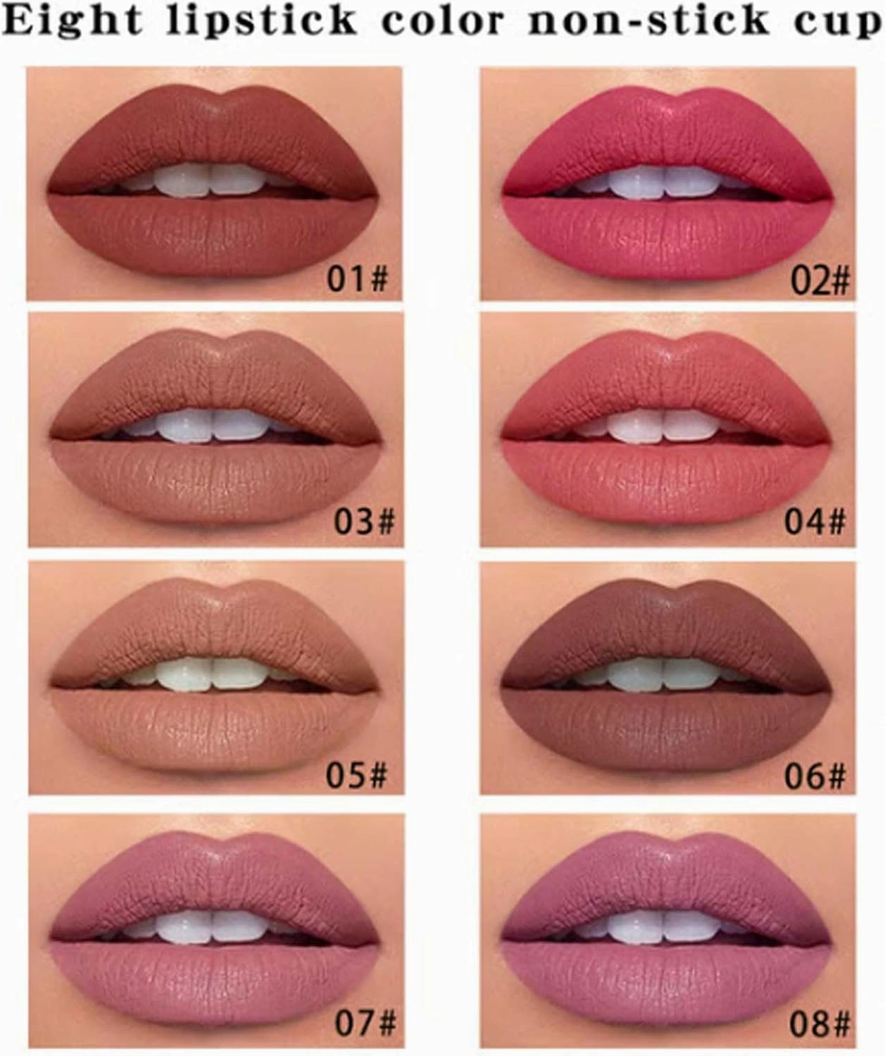 Benighty Liquid Lip Liner, Longwear Matte Liquid Lipstick, 2-in-1 Waterproof, Non-Stick, Quick-Drying