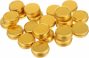 BESTYASH 20Pcs Screw Boxes Durable Tins for Storing Lip Balms Creams and Art Supplies Leak Design for Multipurpose Use