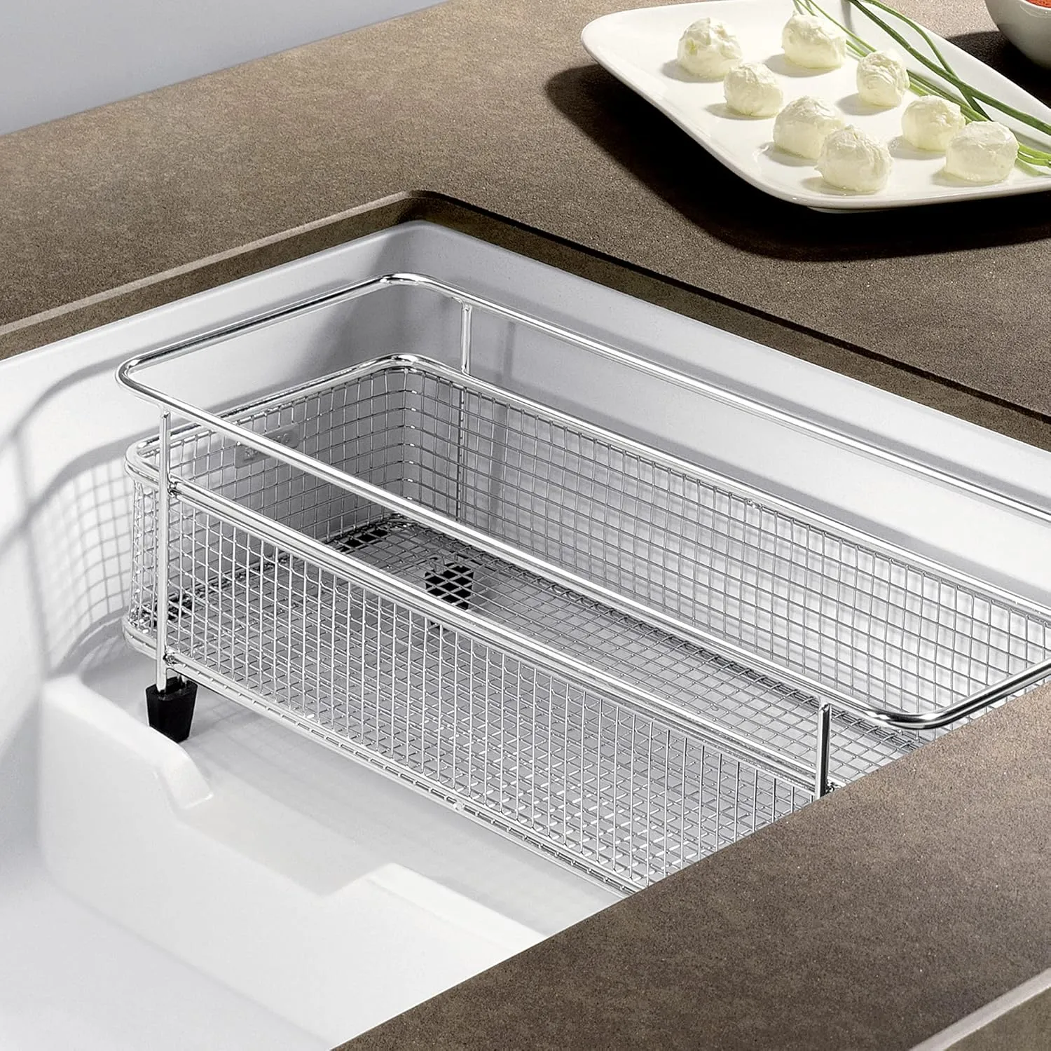 BLANCO, White 519453 PRECIS CASCADE SILGRANIT Undermount Kitchen Sink with Colander