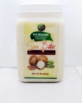 Blu Magique Naturals Shea Butter Raw Shea Butter - 100% Pure African Unrefined Shea Butter for Hair - Skin Moisturizer for Face, Body and for Soap Making Base and DIY and Lip Balm - 2 pounds