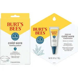 Burt's Bees Cold Sore Treatment Bundle with Burt’s Bees Healing Patches and Burt’s Bees Cold Sore Treatment with Rhubarb and Sage, Protects, Heals and Relieves Symptoms
